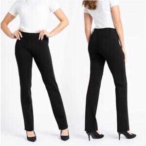 Betabrand Boot-Cut Classic Dress Pant Yoga Pants Black S Long
